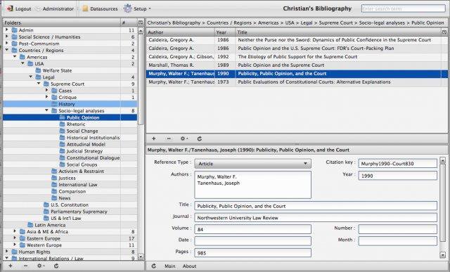 Bibliograph: Open Source Online Citation &amp; Library Management